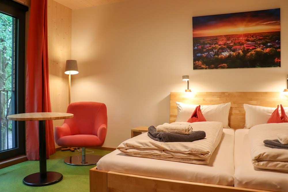 Doppelbett im Campus Uhlenköper